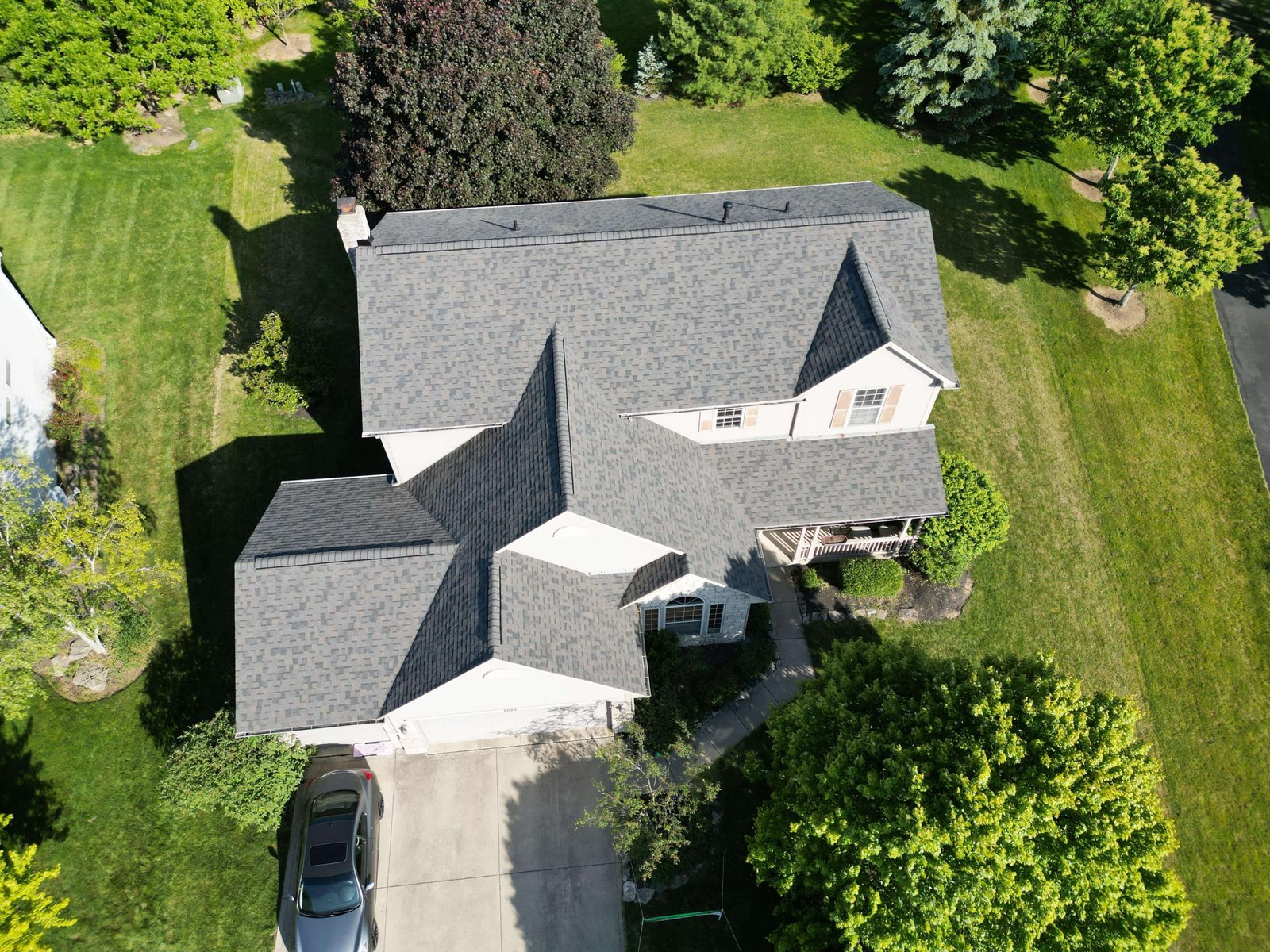 Completed roof replacement by Exterior Alliance near Dublin, Ohio