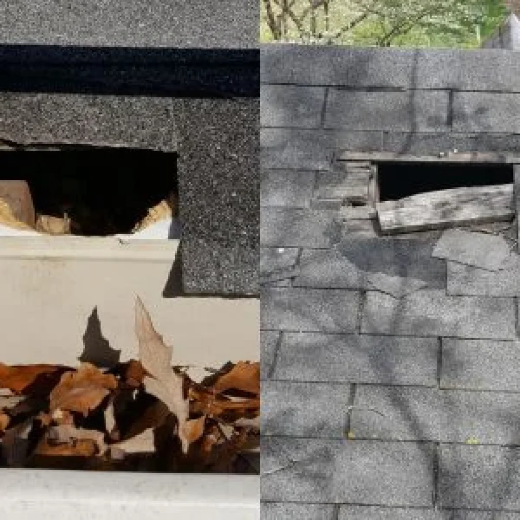 Hail damage on roof - hail damage roofing companies