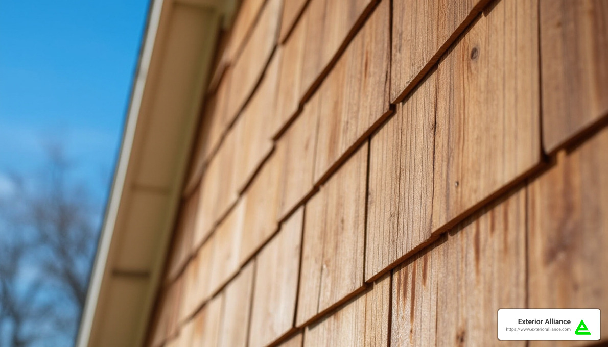 Cedar shake siding - hardie plank shingle siding