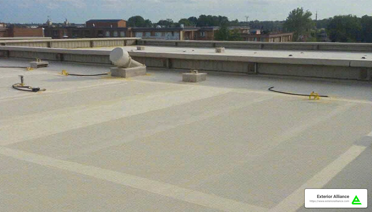 Diagram of different flat roof materials - commercial flat roof repair