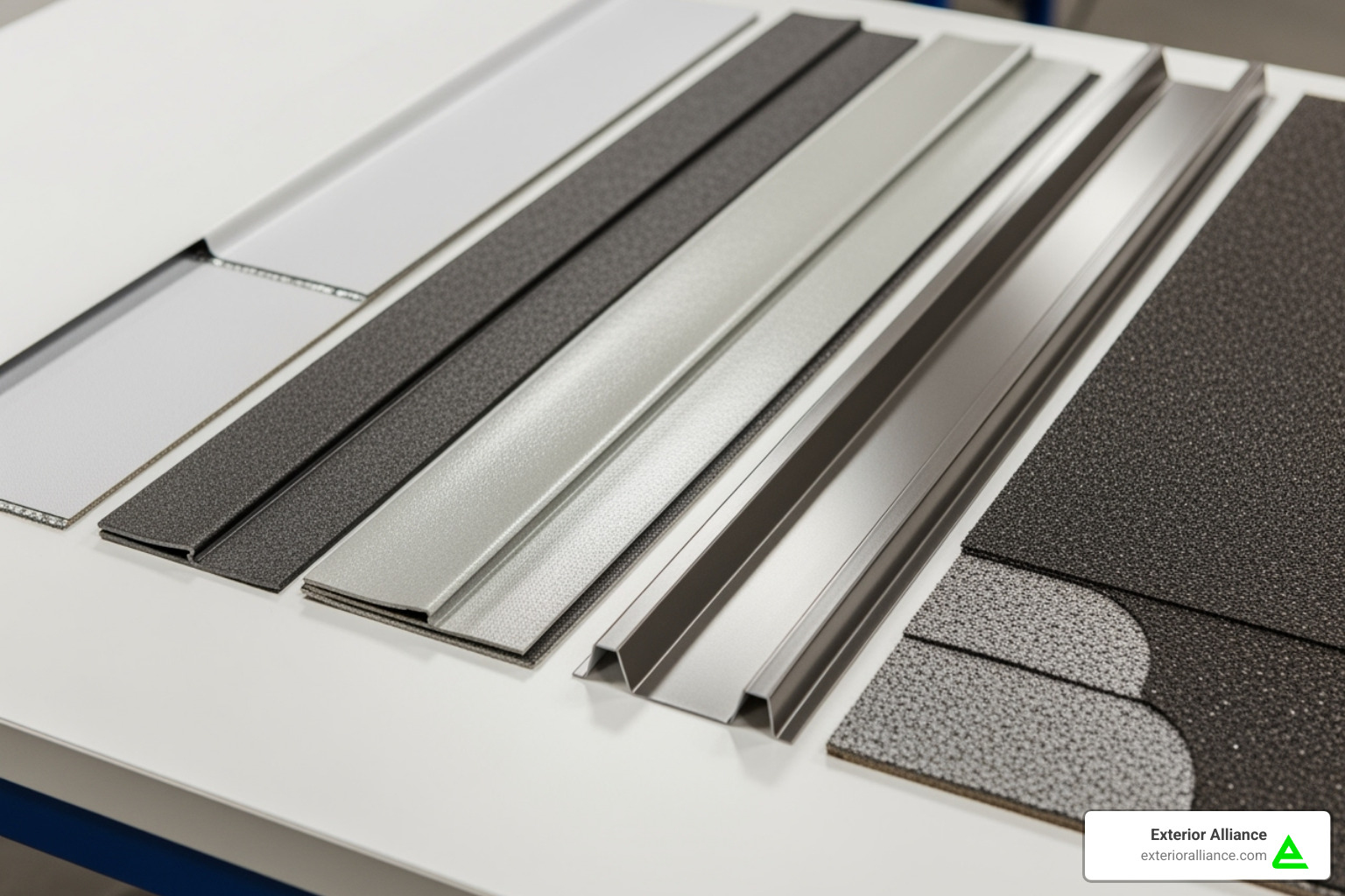 different commercial roofing material samples - commercial roofers columbus