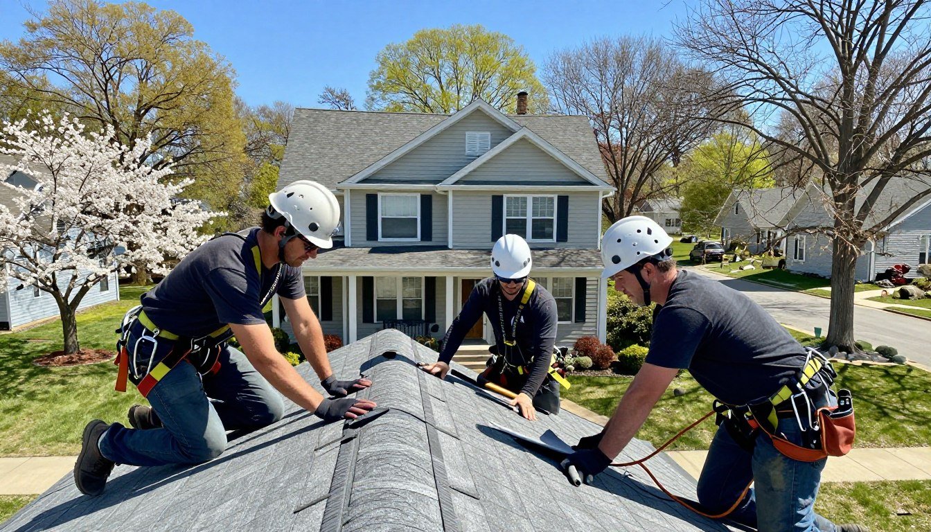 Storm damage roof repair in Columbus Ohio by Exterior Alliance