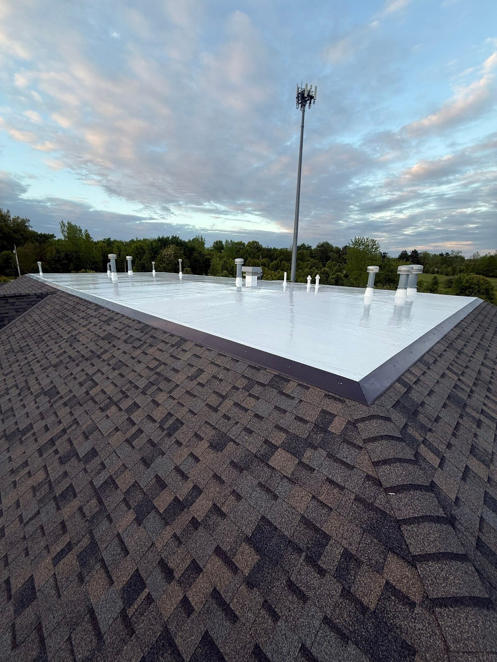 Exterior Alliance roofing project on a large Central Ohio home