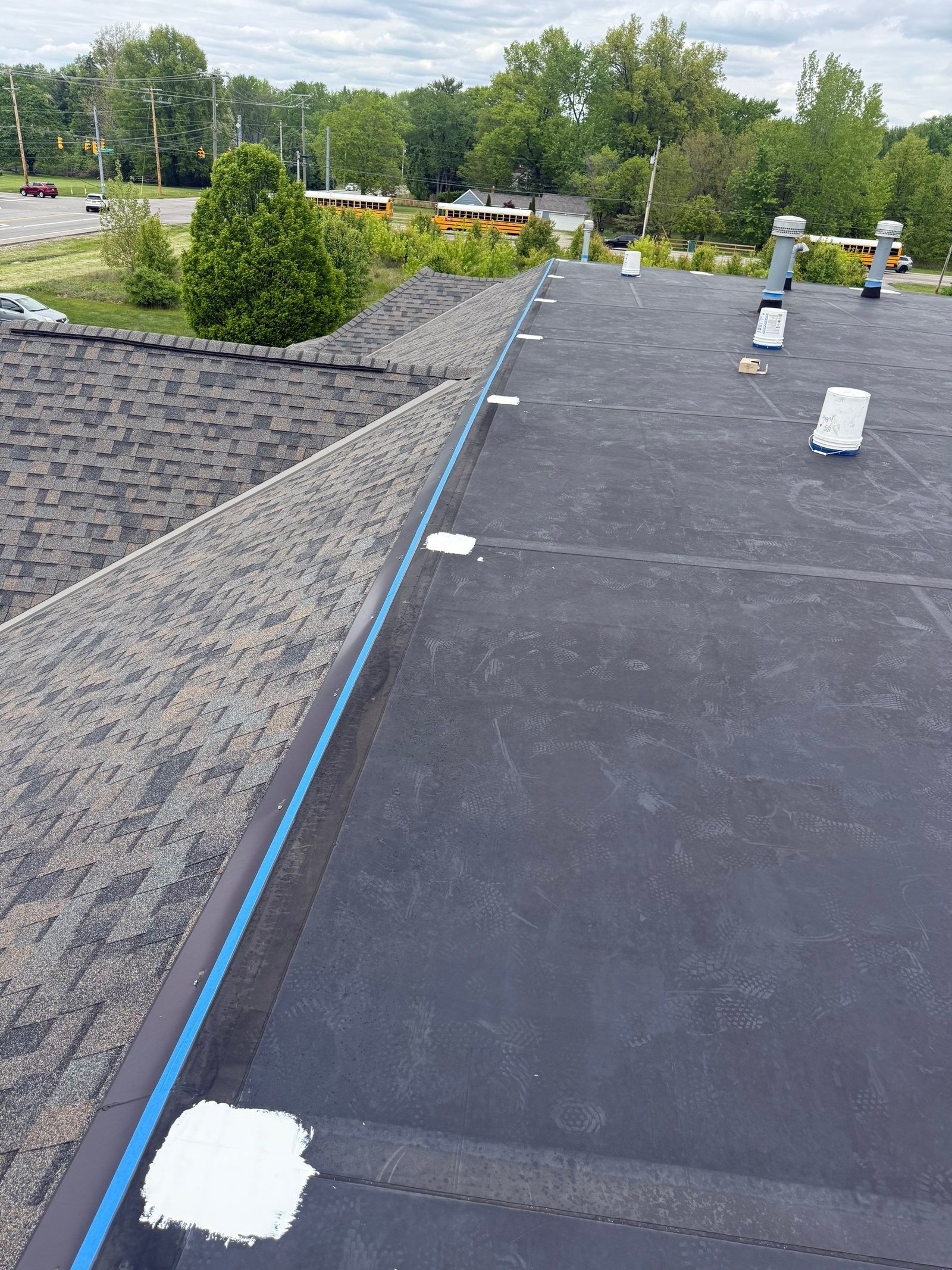Applying silicone coating progress